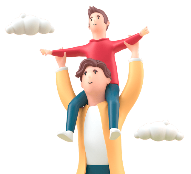 Person lifting child
